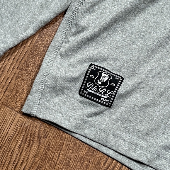 Polo Ralph Lauren Performance P Wing Gray Athletic Lightweight Hoodie Mens 2XL - Picture 3 of 11